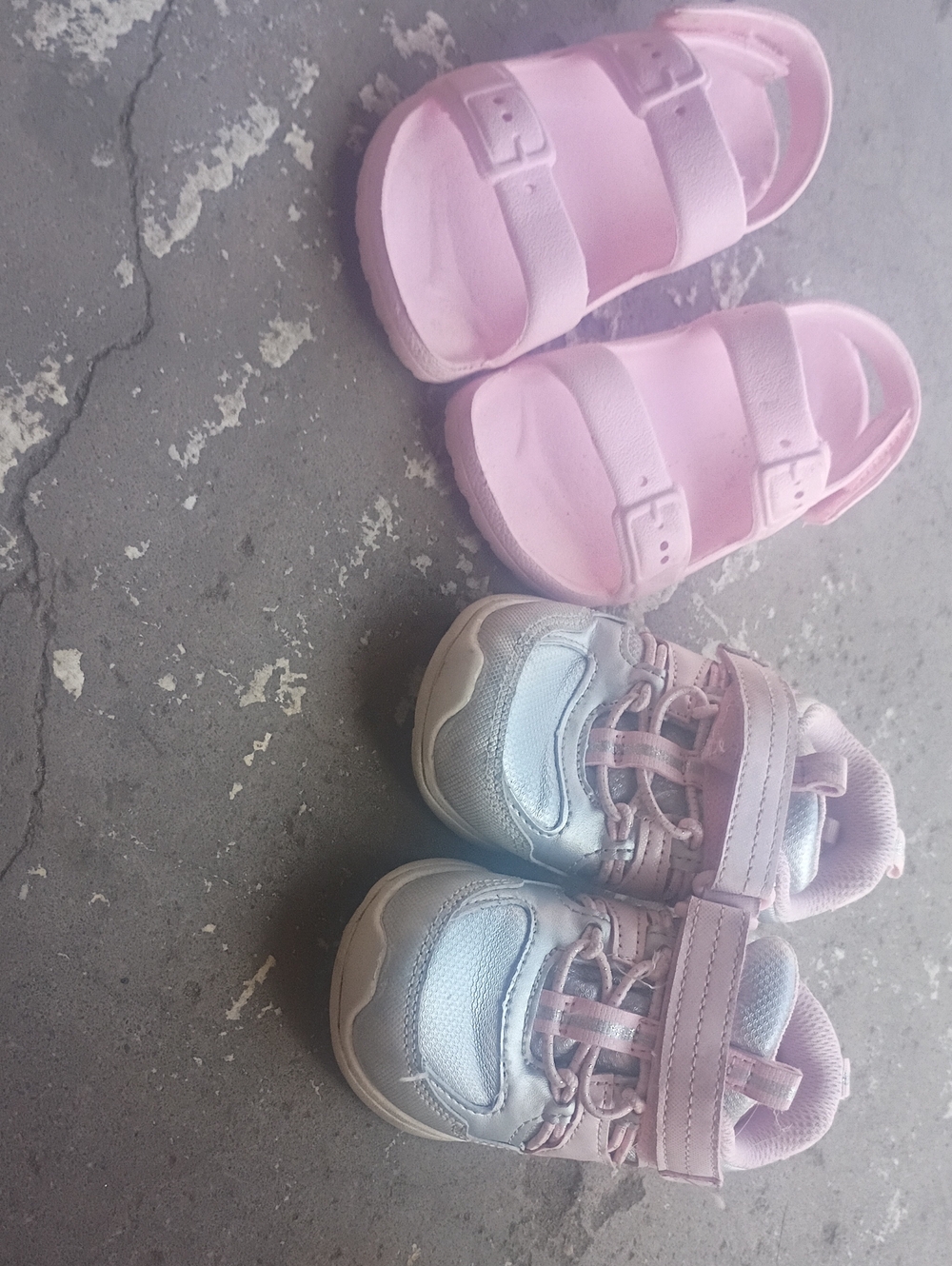Kids Pink Casual Sneakers and Sandals Set